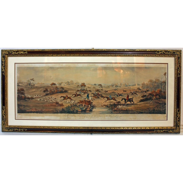 Early 19th Century 1817 Set of 4 English Hunting Prints Painted by Dean Wolstenholme & Printed by Sutherland For Sale - Image 5 of 12