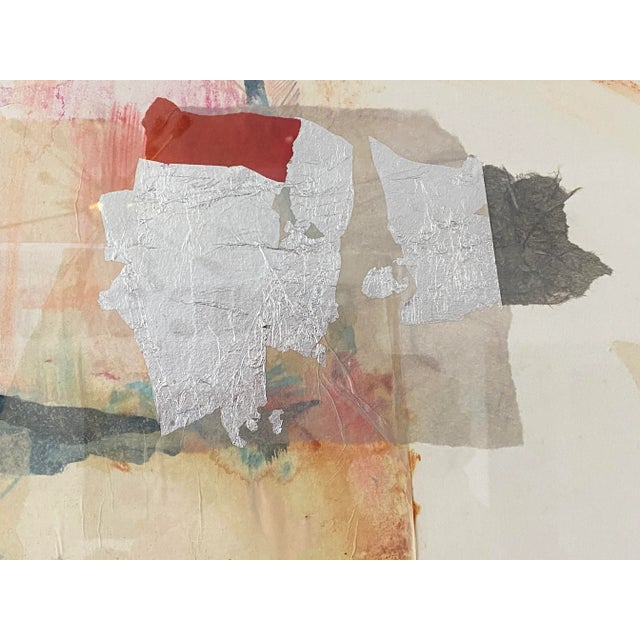 Harold Larson Painting Abstract Mixed Media Collage For Sale - Image 9 of 13