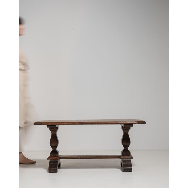 1970s Oak Refectory Coffee Table For Sale - Image 14 of 16