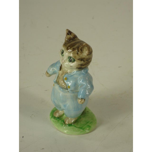 Late 20th Century Beatrix Potter, Tom Kitten & Miss Moppet, Porcelain Figurine, Beswick, England. For Sale - Image 12 of 12