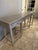 Bernhardt Criteria 78” Heather Gray Ash & Stainless Steel Console Table For Sale - Image 15 of 17