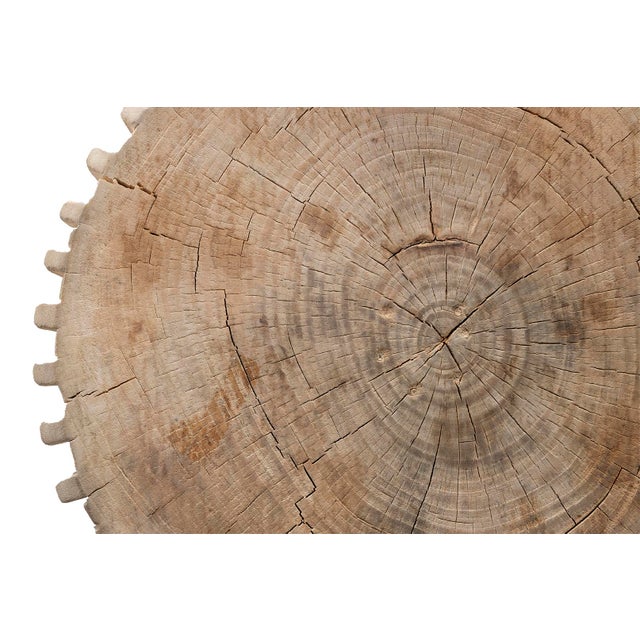 Dime Edge Bleached Lychee Wood Side Table For Sale In Dallas - Image 6 of 7