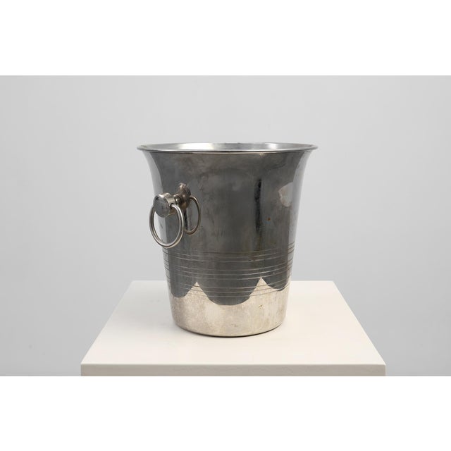 Art Deco Silver Plated Wine Cooler, France, 1930s For Sale - Image 4 of 9