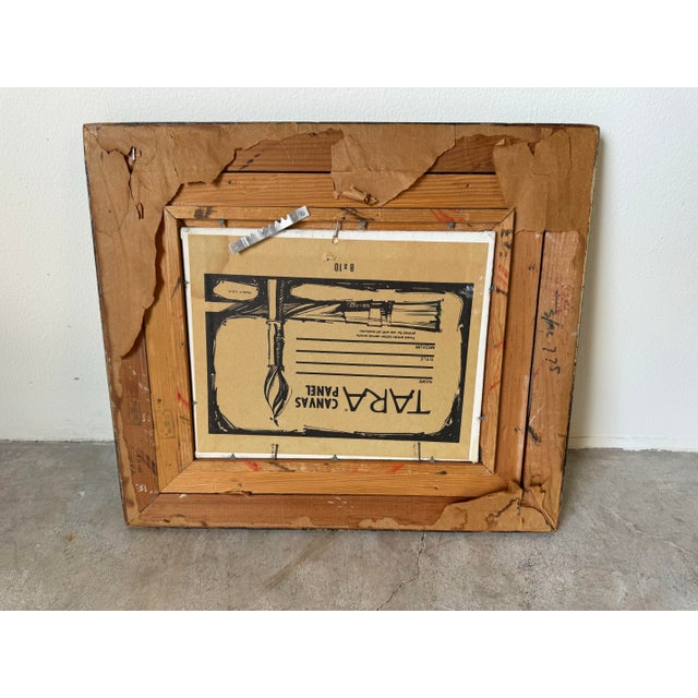 Vintage Impressionist Plein-Air Autumn Landscape Oil Painting, Framed For Sale - Image 9 of 9