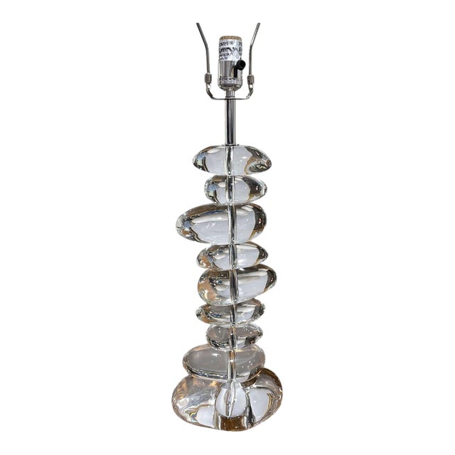 1970s George Kovacs Glass Stones Table Lamp For Sale