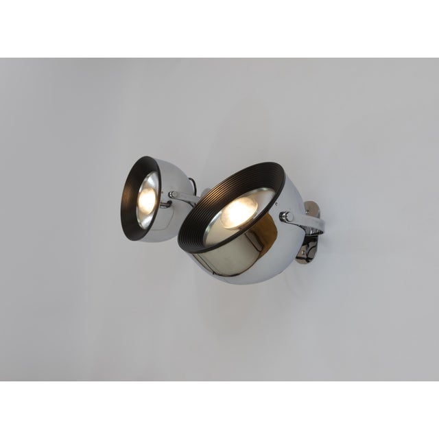 Mid-Century Modern Wall Lamps by Gae Aulenti & Livio Castiglioni for Stilnovo, 1970s, Set of 2 For Sale - Image 3 of 7