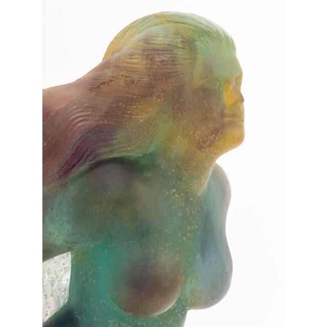 Late 20th Century Andre Deluol for Daum Pate-De-Verre Glass Sculpture For Sale - Image 5 of 14