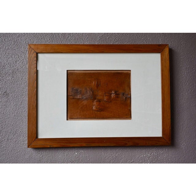 Italian Brutalist Bas-Relief in Paper Pulp, 1960s For Sale - Image 9 of 9