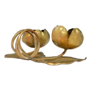 Vintage Bronze Candleholder, Germany, 1920s For Sale