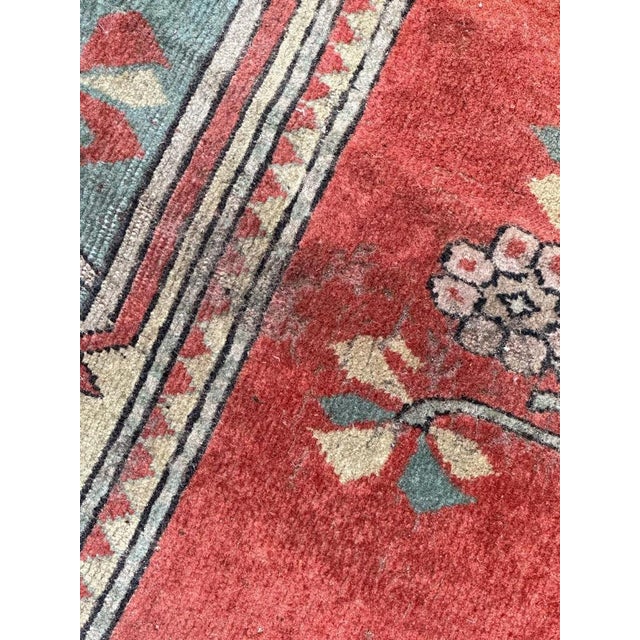 Large Vintage Distressed Turkish Kars Rug, 1980s For Sale - Image 9 of 15