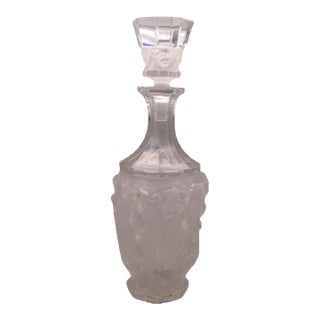 1920s Art Deco Bacchantes Nude Dancing Women Decanter With Original Faces Stopper No Chips For Sale
