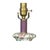 This is a contemporary, one-of-a-kind pair of ceramic table lamp bases. They have a chinoiserie peacock and botanical...