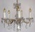 Antique Brass Lead Crystal Palme and Walter Chandelier from Palwa, 1950s For Sale - Image 10 of 10