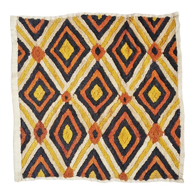 Vintage Kuba Grass Textile For Sale