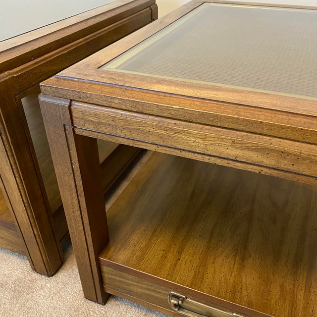 Vintage Bassett MidCentury Modern End Tables a Pair Chairish