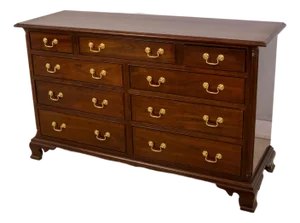 1960s Stickley Chippendale Style Cherry Bedroom Dresser