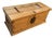 Vintage Spanish Colonial Style Pine Trunk Blanket Chest With Iron Hardware For Sale