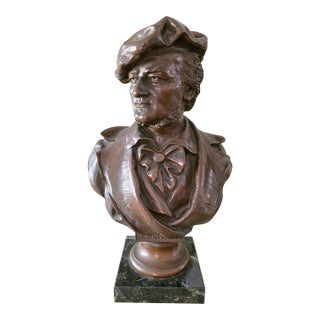 Antique Bronze Sculpture Classical R Wagner For Sale