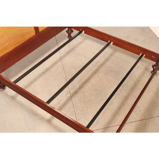 French Grange Louis Philippe Style Cherry King Sleigh Bed For Sale - Image 3 of 18
