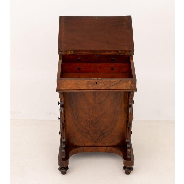 Victorian Victorian Burl Walnut Davenport Desk, 19th C. For Sale - Image 3 of 13