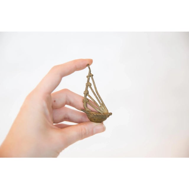 Tribal Vintage African Bronze Musical Instrument For Sale - Image 3 of 7