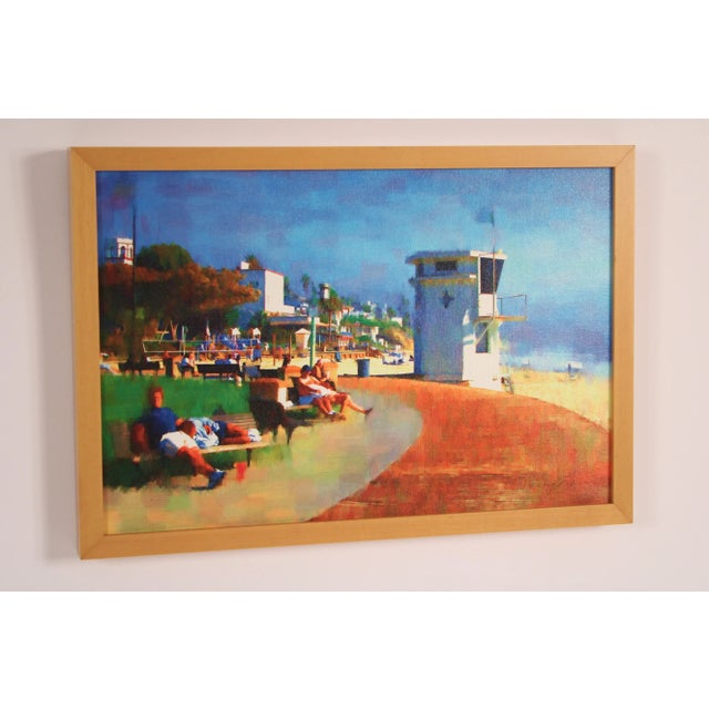 Impressionist Laguna Beach Boardwalk Painting For Sale - Image 3 of 10