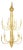 Brass 16-Branch Chandelier For Sale