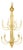 Mid-Century Modern Brass 16-Branch Chandelier For Sale