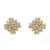 Garavelli 3.5 Ct Diamond Woven Square 18k Two-Tone Gold Clip-on Earrings, Pair For Sale - Image 9 of 9