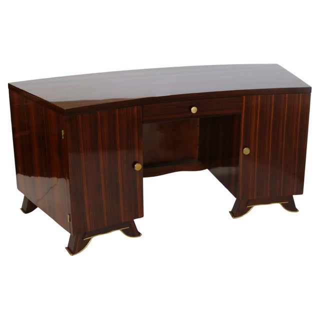 1940s Fine Art Deco Desk Attributed to Jules Leleu For Sale - Image 18 of 18