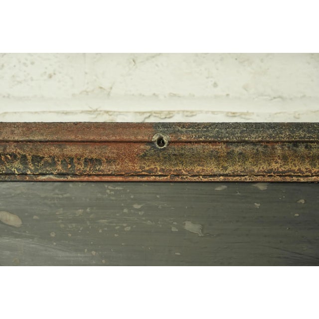 Metal Newly Made Reclaimed Moscot's Optical Aluminum Marty Supreme Movie Prop Sign For Sale - Image 7 of 10