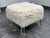 Contemporary Skyline Furniture Faux Fur Ottoman For Sale - Image 3 of 12