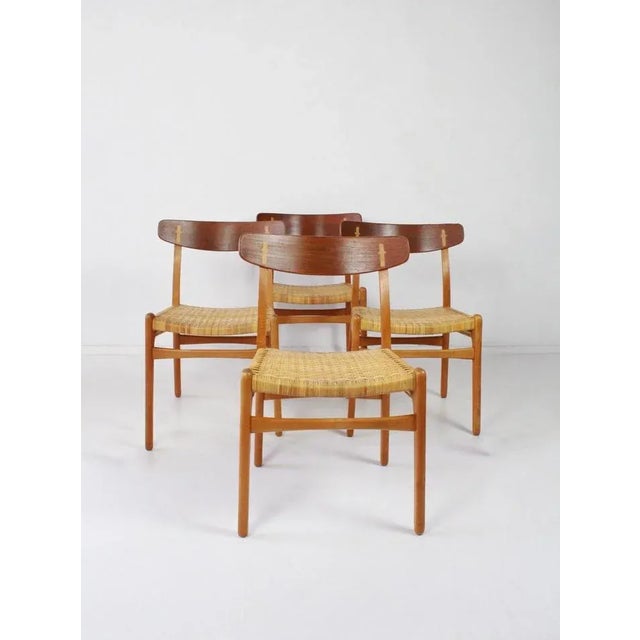 Wood Model CH23 Dining Chairs by Hans J. Wegner for Carl Hansen & Son, 1950s, Set of 4 For Sale - Image 7 of 8
