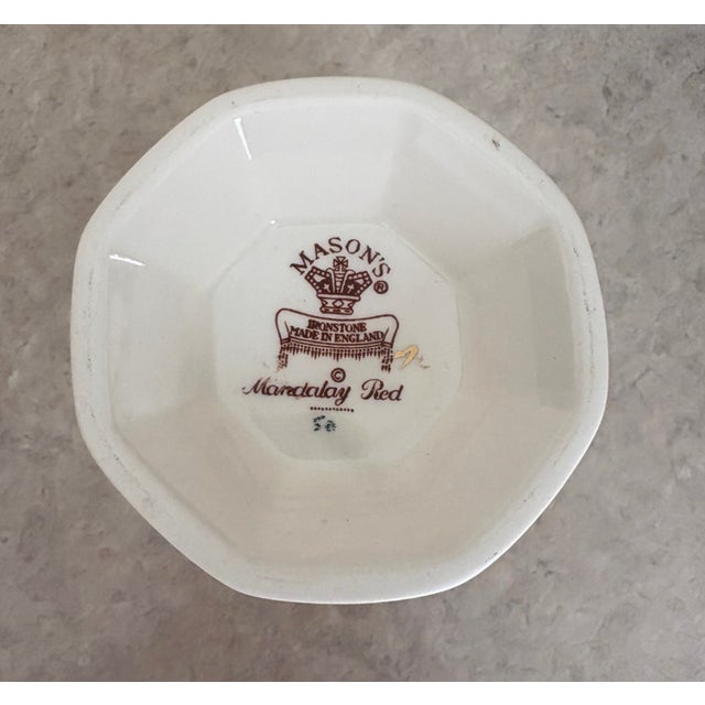1990s Vintage MCM Mason's Ironstone Mandalay Red Tokyo Vase/Ginger Jar For Sale - Image 5 of 5