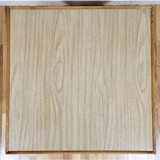 Brown Vintage Mid-Century Modern Bamboo Style Coffee Table by John Wisner for Ficks Reed For Sale - Image 8 of 10