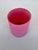 Late 20th Century Vintage Pink Glass Vase Candle Holder For Sale - Image 5 of 6