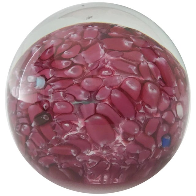 1960s Murano Glass Paperweight For Sale - Image 10 of 10