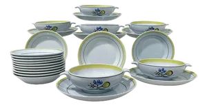 Arabia Soup Service Set by Olga Osol, 1960s, Set of 29