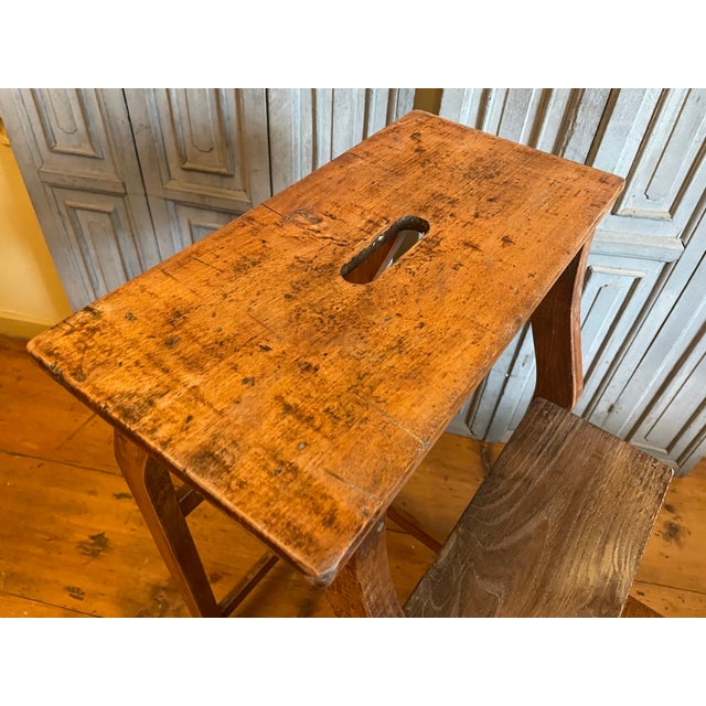 Antique French Library Step Ladder, 1890s For Sale - Image 10 of 16