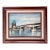 Rustic European Still Life Rhine River Bridge Framed Original Oil Painting For Sale