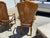 American 1990s American of Martinsville Campaign Light Wood & Cane Dining Chairs For Sale - Image 3 of 12