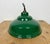 Industrial British Green Enamel Factory Pendant Lamp, 1960s For Sale - Image 11 of 16
