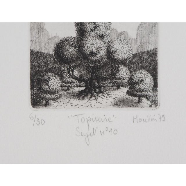 François Houtin, Topicure No. 10, 1979, Original Engraving For Sale - Image 4 of 5