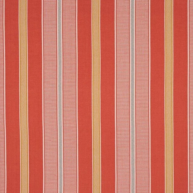 Schumacher Schumacher X A Rum Fellow Scoop Stripe Fabric in Parasol For Sale - Image 4 of 4