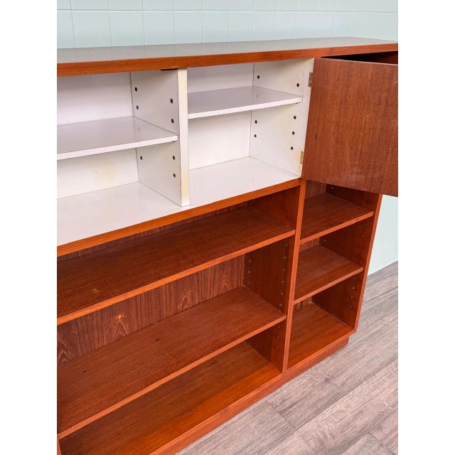 Vintage Italian Teak Bookcase, 1960s For Sale - Image 14 of 16