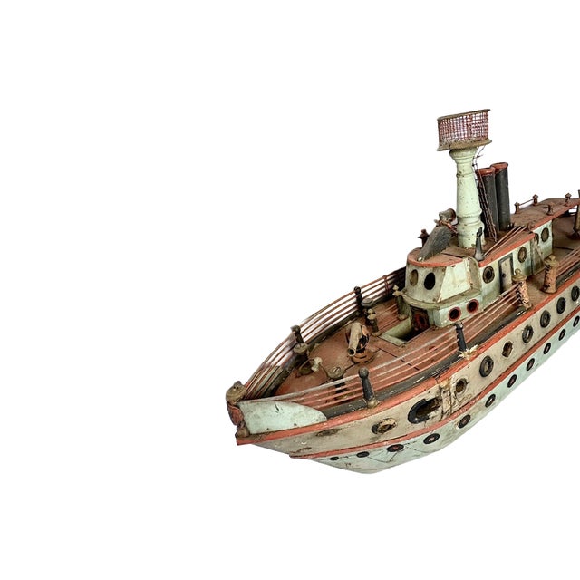 Folk Art Ship Model Early 20th Century For Sale - Image 12 of 13