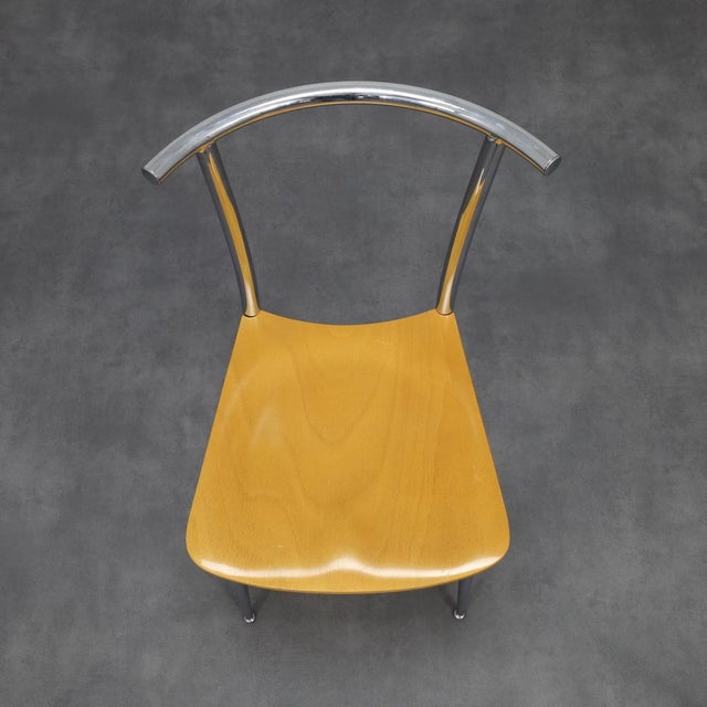 Beige Vintage Italian Dining Chairs by Segis, 1990s, Set of 4 For Sale - Image 8 of 10