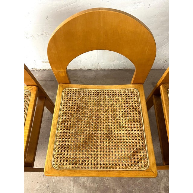 Vintage Arcadia Cane Chairs from Fratelli Tagliabue, 1970, Set of 4 For Sale - Image 6 of 18