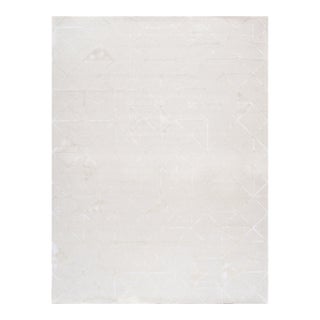 Pasargad Home Edgy Ivory Area Rug, 5' 0'' X 8' 0'' For Sale