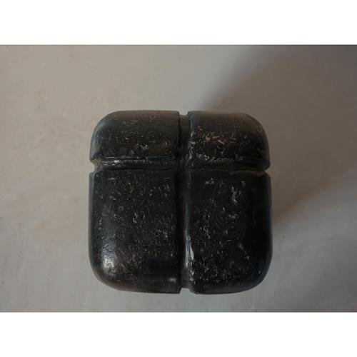 Ritual Side Table in Hemp Crete by Lucas Tyra Morten For Sale - Image 14 of 18